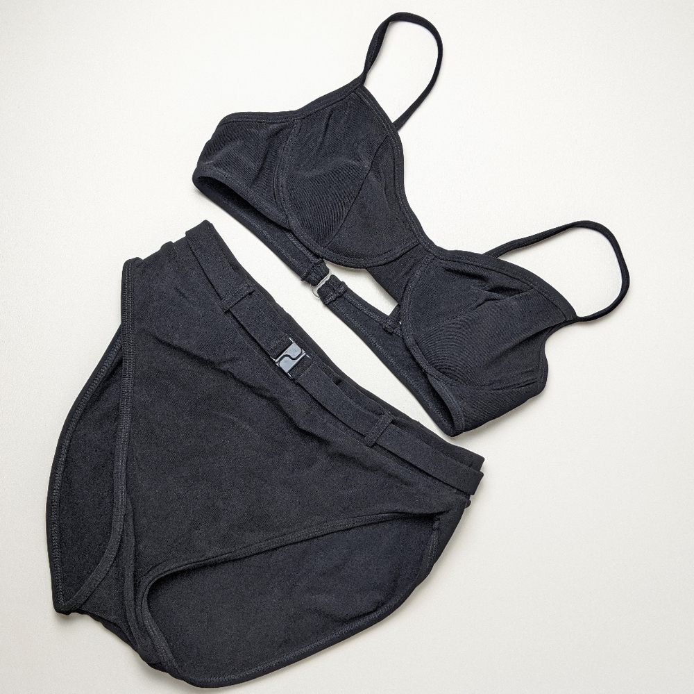 Pro Spirit vintage 80's black bikini size large - Picture 1 of 5